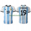 Maillot de Supporter Argentine Nicolas Otamendi 19 Domicile Coupe du Monde 2022 Pour Homme